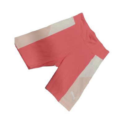 PUMA Womens Rebel Short Tights Pink Size Medium